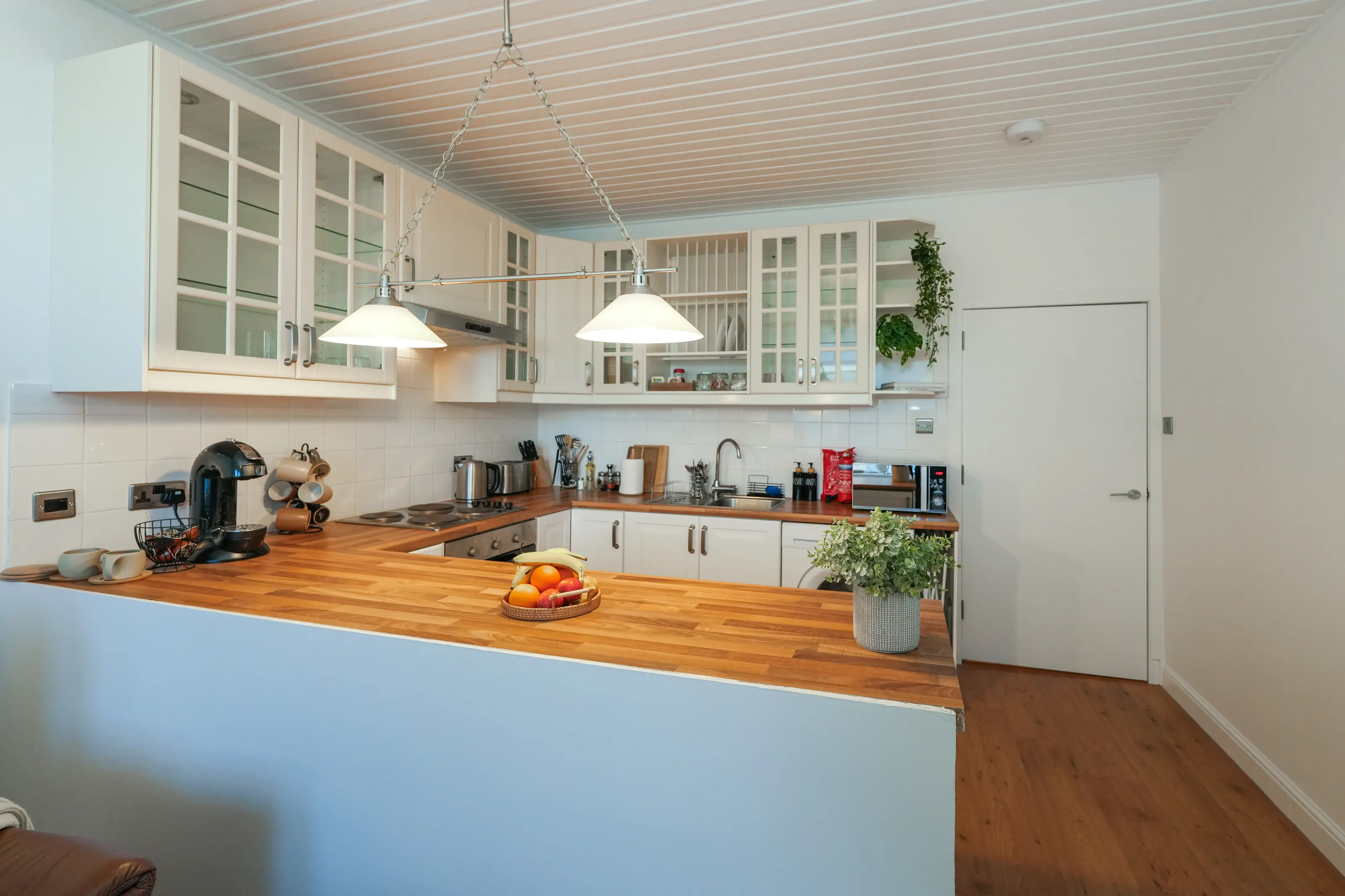 Kitchen countertop with ample storage space