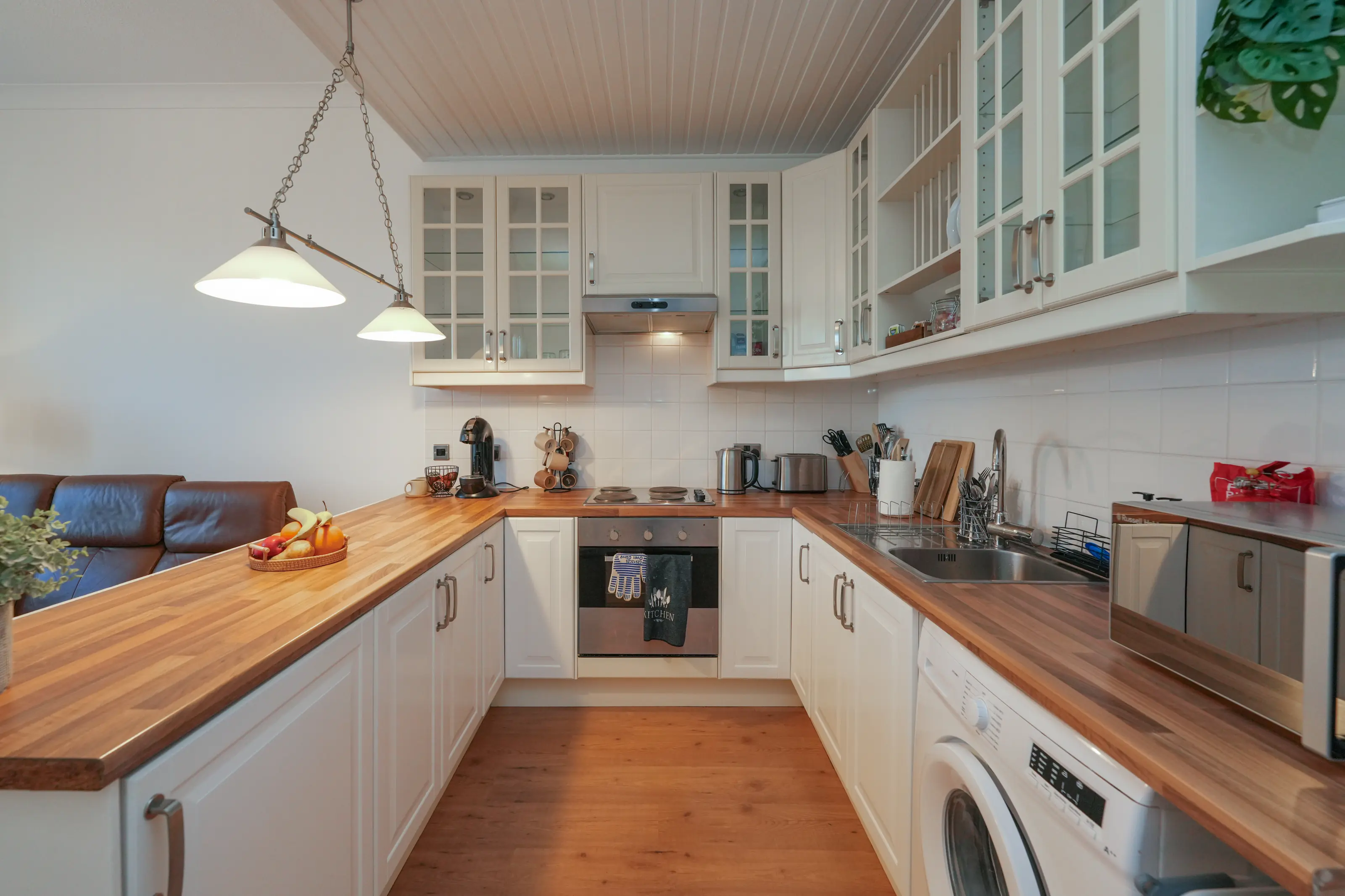 Fully equipped modern kitchen with all appliances